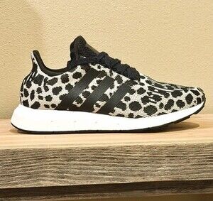Adidas Originals Swift Run Leopard Black White Women’s 6.5 Running Shoes BD7962